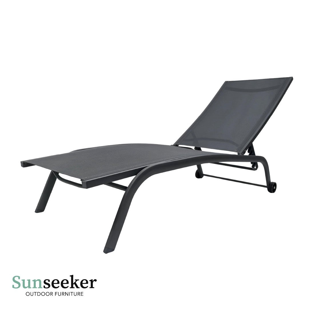 Reposera Lounger Aluminio Cool Gray 187 x 63 cm Sunseeker