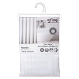Cortina Ducha Panal White 180 x 200 cm 5five 1 un