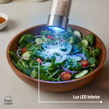 Molinillo Eléctrico Recargable de Sal y Pimienta Acero inoxidable Home Logics 1 un