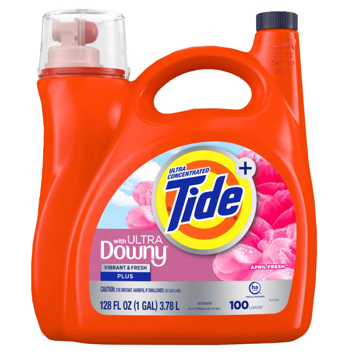 Detergente Líquido Plus Ultra con Downy April Fresh Tide 3.78 L