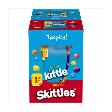 Masticables Tropical Skittles 14 x 109 g