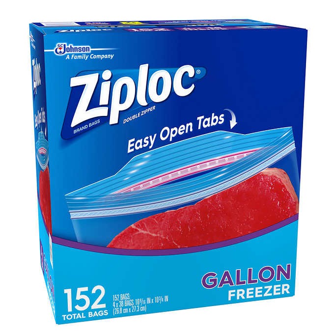 Bolsas Herméticas Freezer 27 x 27 cm Ziploc 152 un