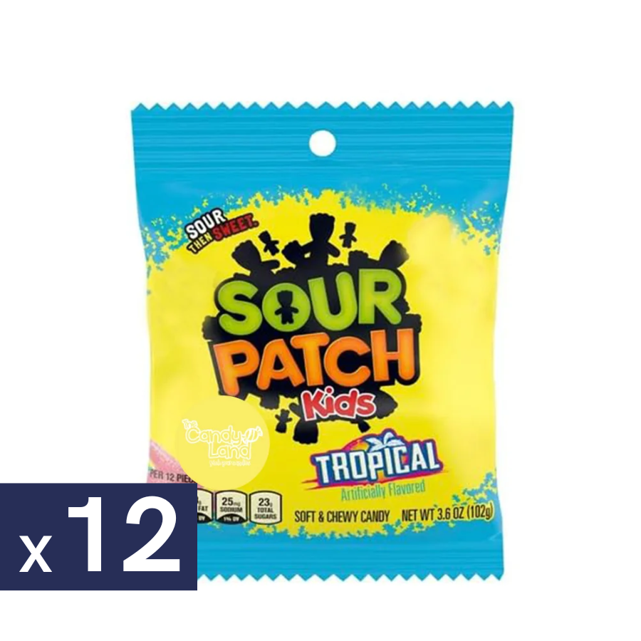 Gomitas Tropical Sour Patch Kids 12 X 102 g