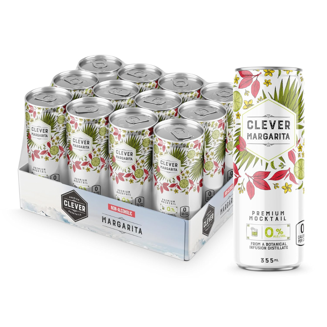 Bebida Mocktail Margarita Lata Clever 12 x 355 ml