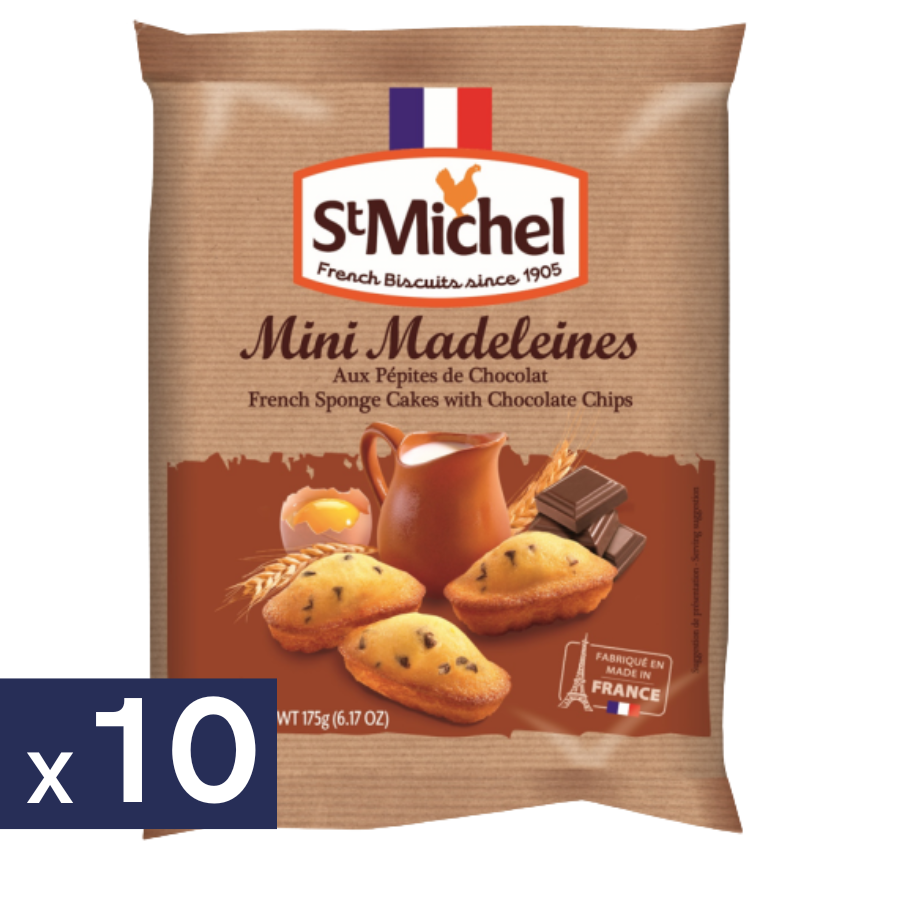 Galletas Petites Madeleines Chocolate St Michel 10 x 175 g