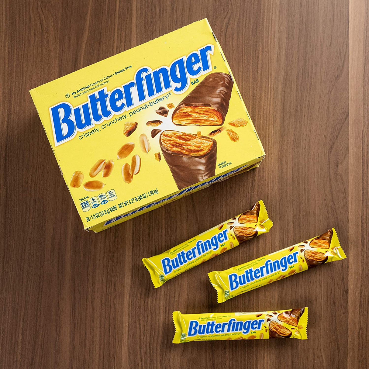 Barras de Chocolate y Maní Butterfinger Nestle 36 un x 53,8 g