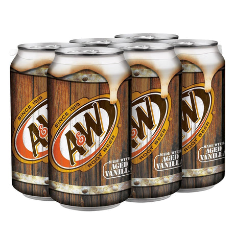 Bebida Cerveza de Raíz Lata A&W 24 un x 355 ml
