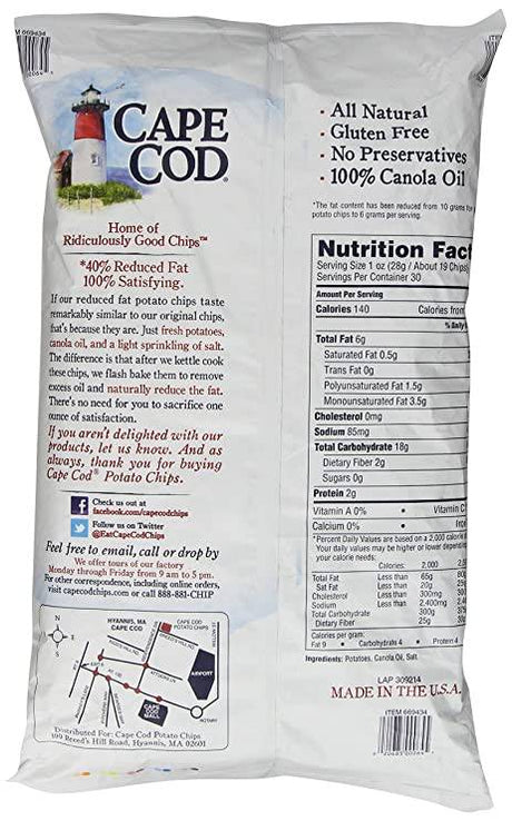 Papas Fritas Bolsa Cape Cod 850 g