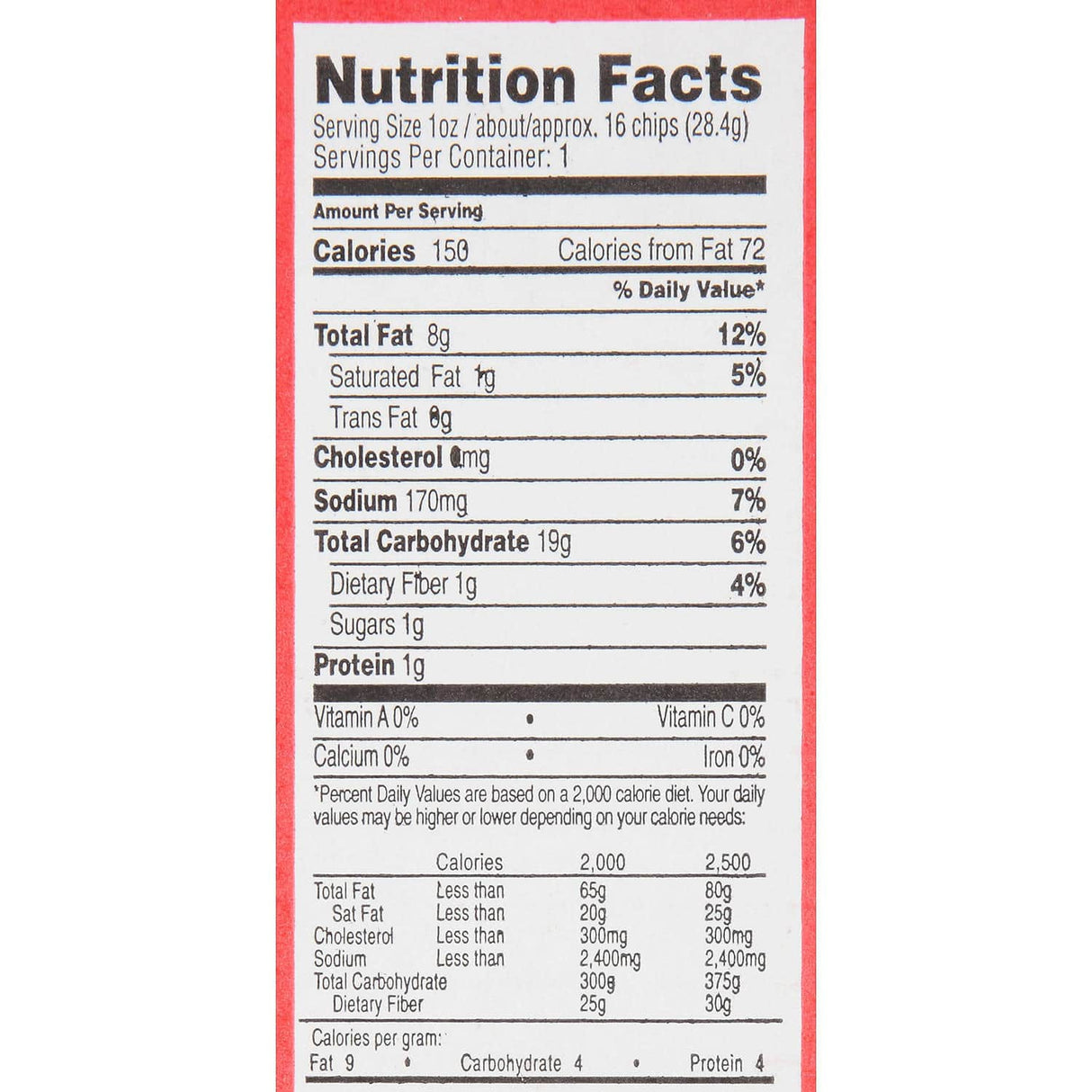 Snack de Cáscaras de Papa Queso y Tocino Caja T.G.I. Friday's 50 un x 28,3 g