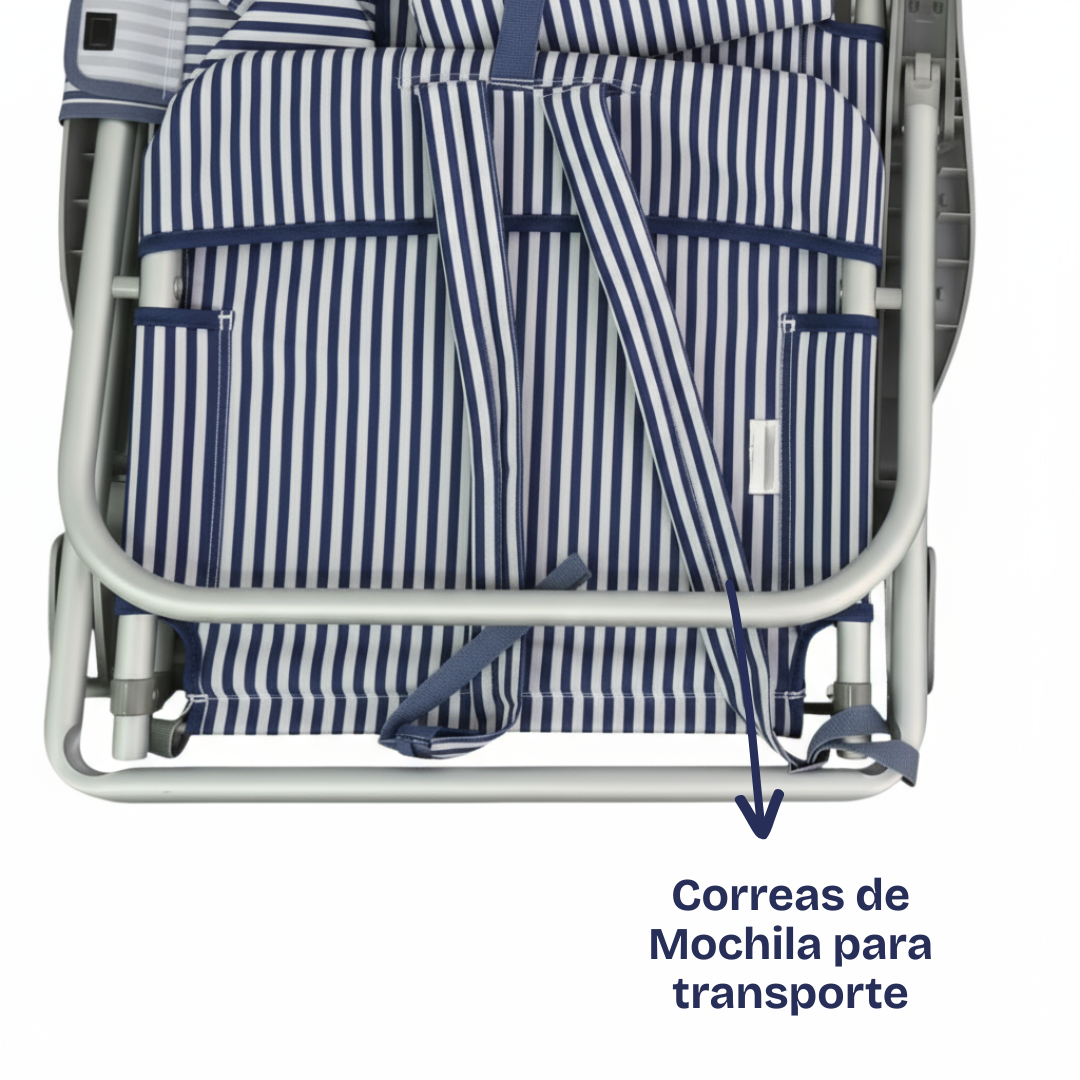 Silla de Playa Baja Navy Blue Sunseeker 1 un