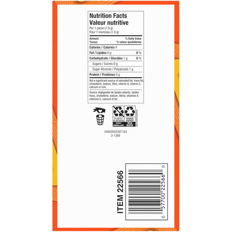 Chicles sin Azúcar Tropical Trident 12 x 14 un