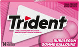 Chicles sin Azúcar Bubblegum Trident 12 x 14 un