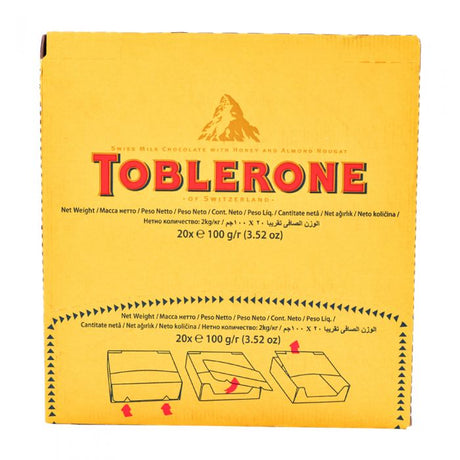 Chocolate Leche Toblerone 20 x 100 g