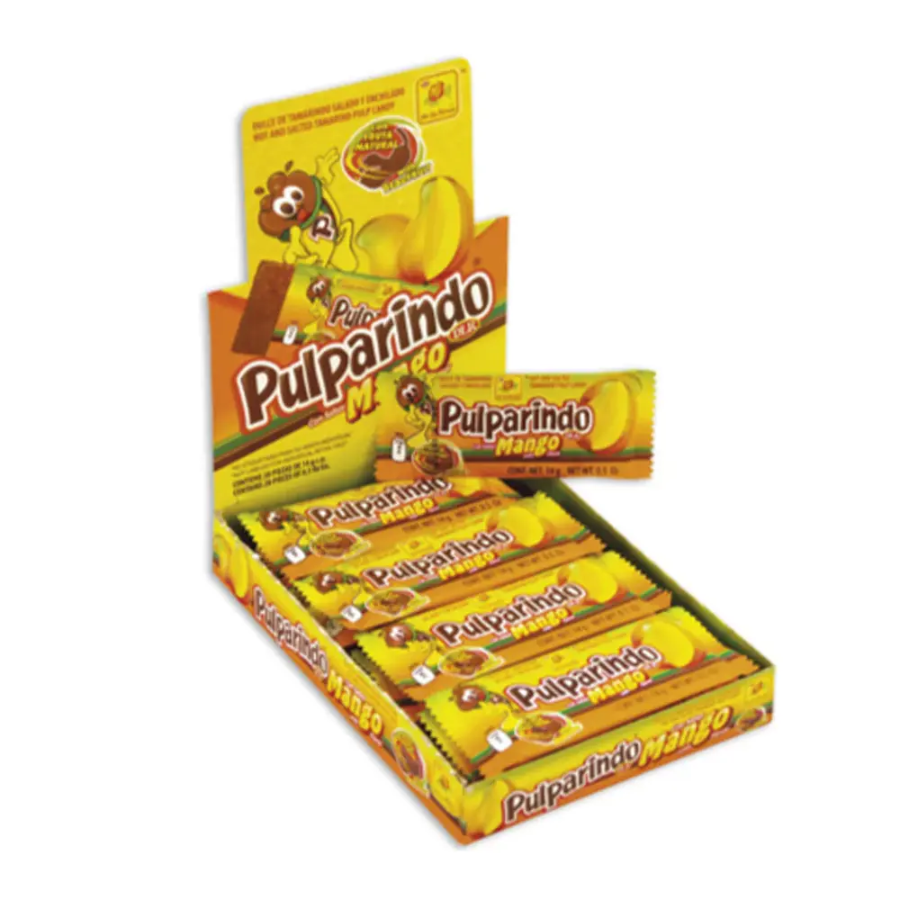 Masticables Pulparindo Mango De la Rosa 20 un x 14 g