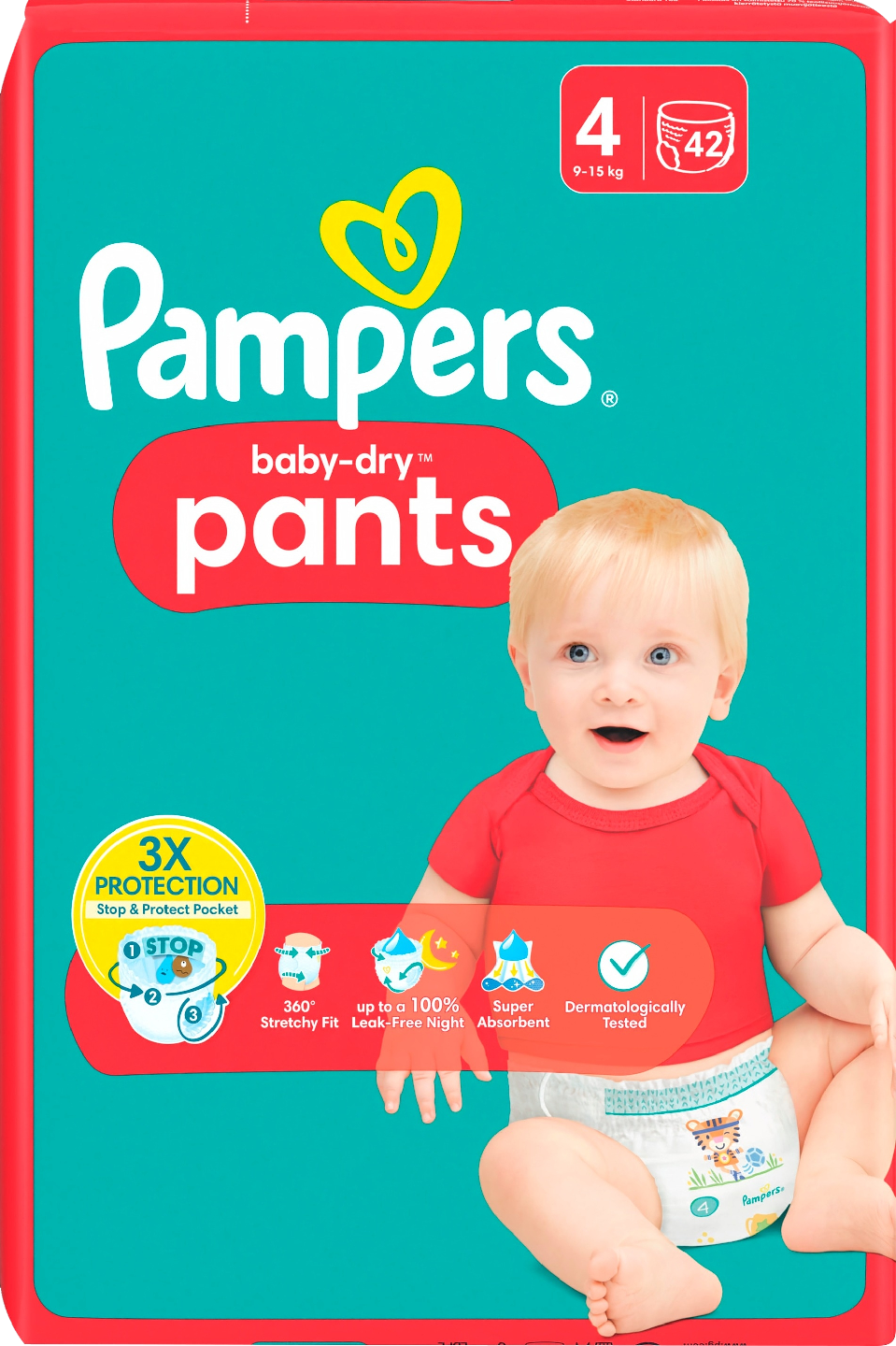 Pañales Baby Dry Pull-Ups S4 Pampers 42 un