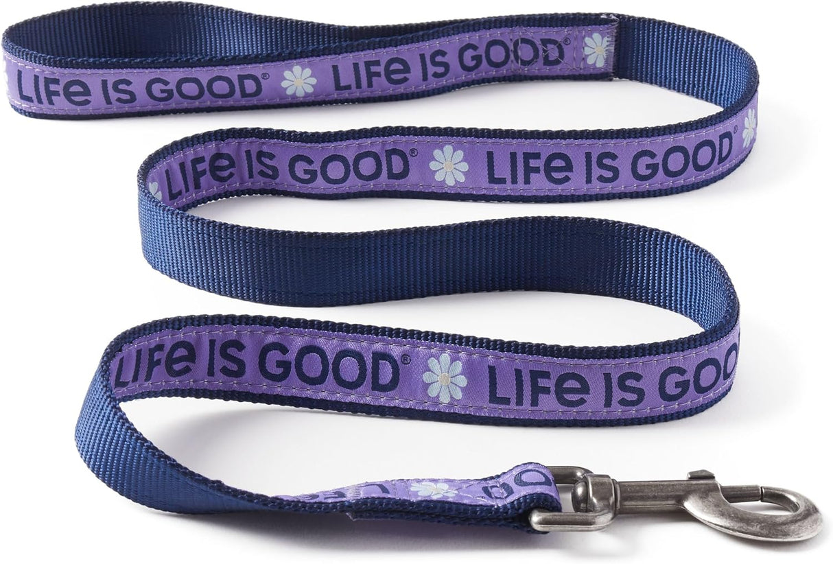 Collar Perro Grande Purple Black Life is Good 1 un