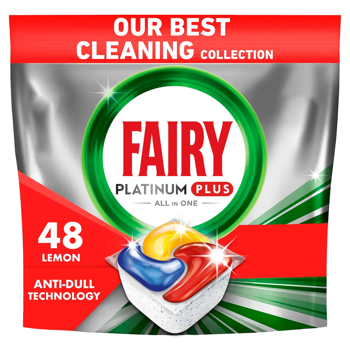 Lavavajillas en Cápsulas Platinum plus All in 1 Deep Clean Fairy 48 un