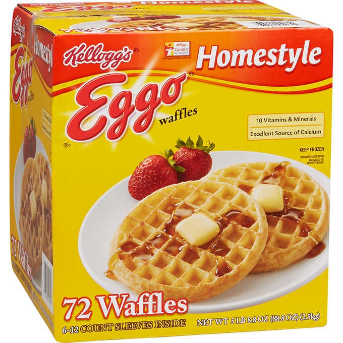 Waffles Eggo Congelados Kellogg's 2,5 kg