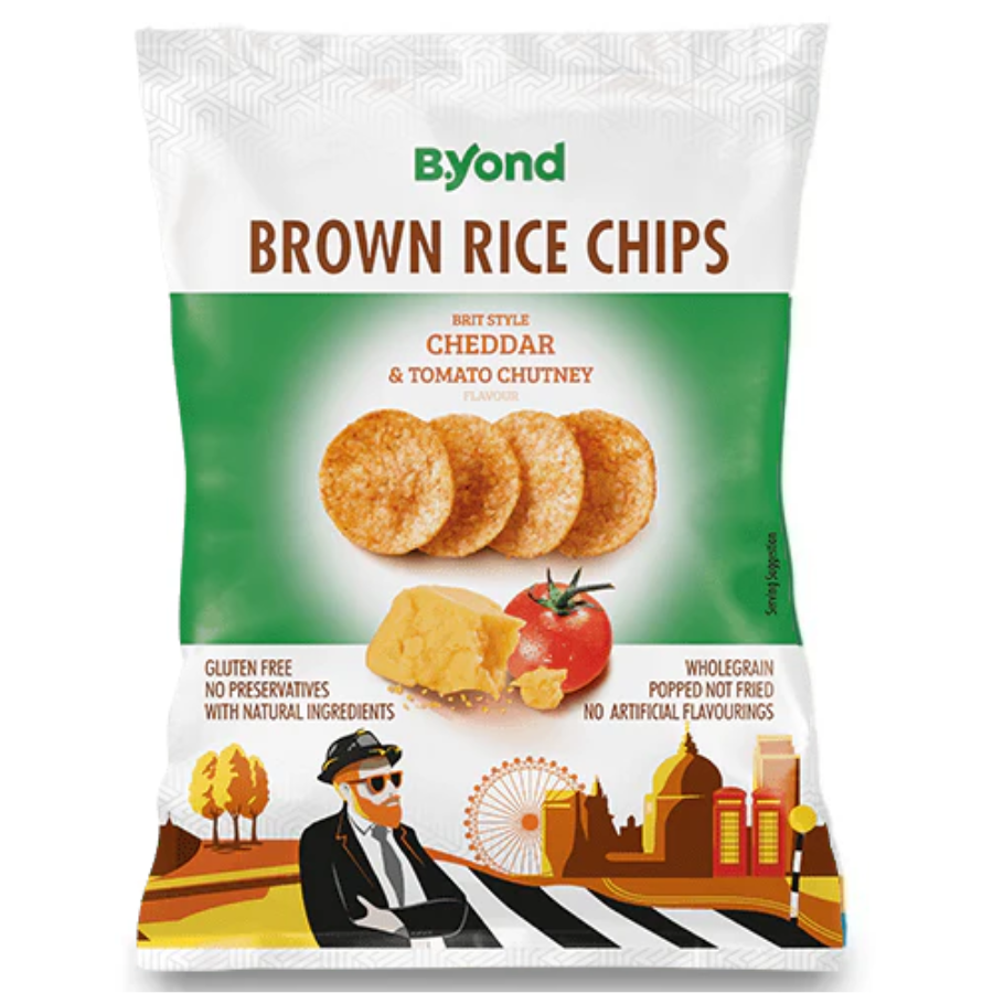 Chips Arroz Brit Tomate Cheddar B.Yond 60 g