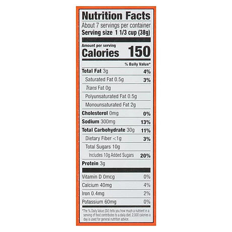 Cereal Bolitas Mantequilla de Maní O Organic 283 g