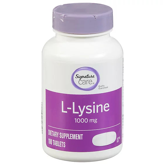 Suplemento Alimenticio Lysina 1000 mg Signature Select 100 un