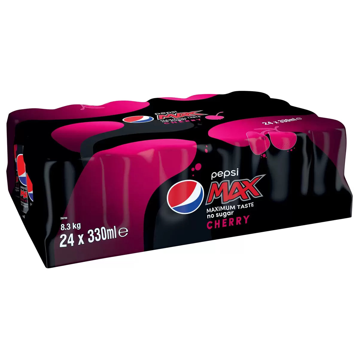 Bebida Max Cherry Zero Azúcar Lata Pepsi 24 x 330 ml