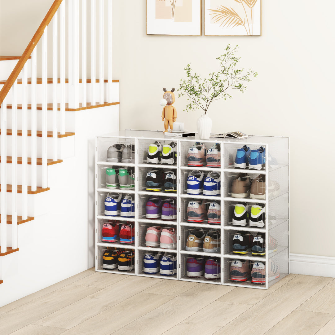 Set 4 Cajas Organizadoras de Zapatos Home Logics 1 un