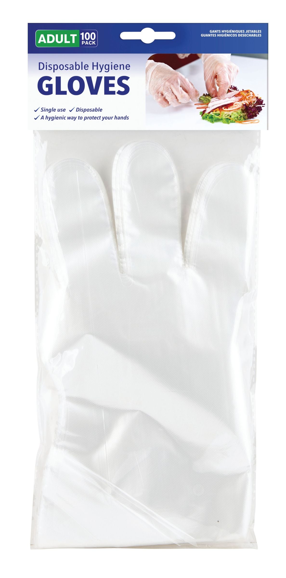 Pack 50 pares Guantes de Higiene Desechables 1 un