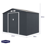Bodega Jardín Exteriores Gray C 277 x 195 x 203 cm Canberra 1 un