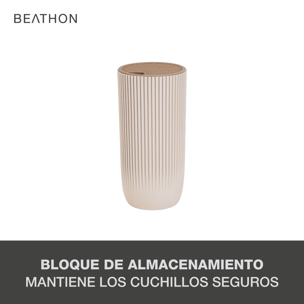 Set 6 Cuchillos con Block Beathon