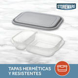 Set 5 Contenedores con Compartimentos 950 ml Storeware 1 un