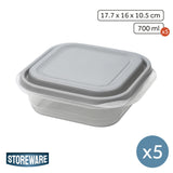 Set 5 Contenedores 700 ml Storeware  1 un