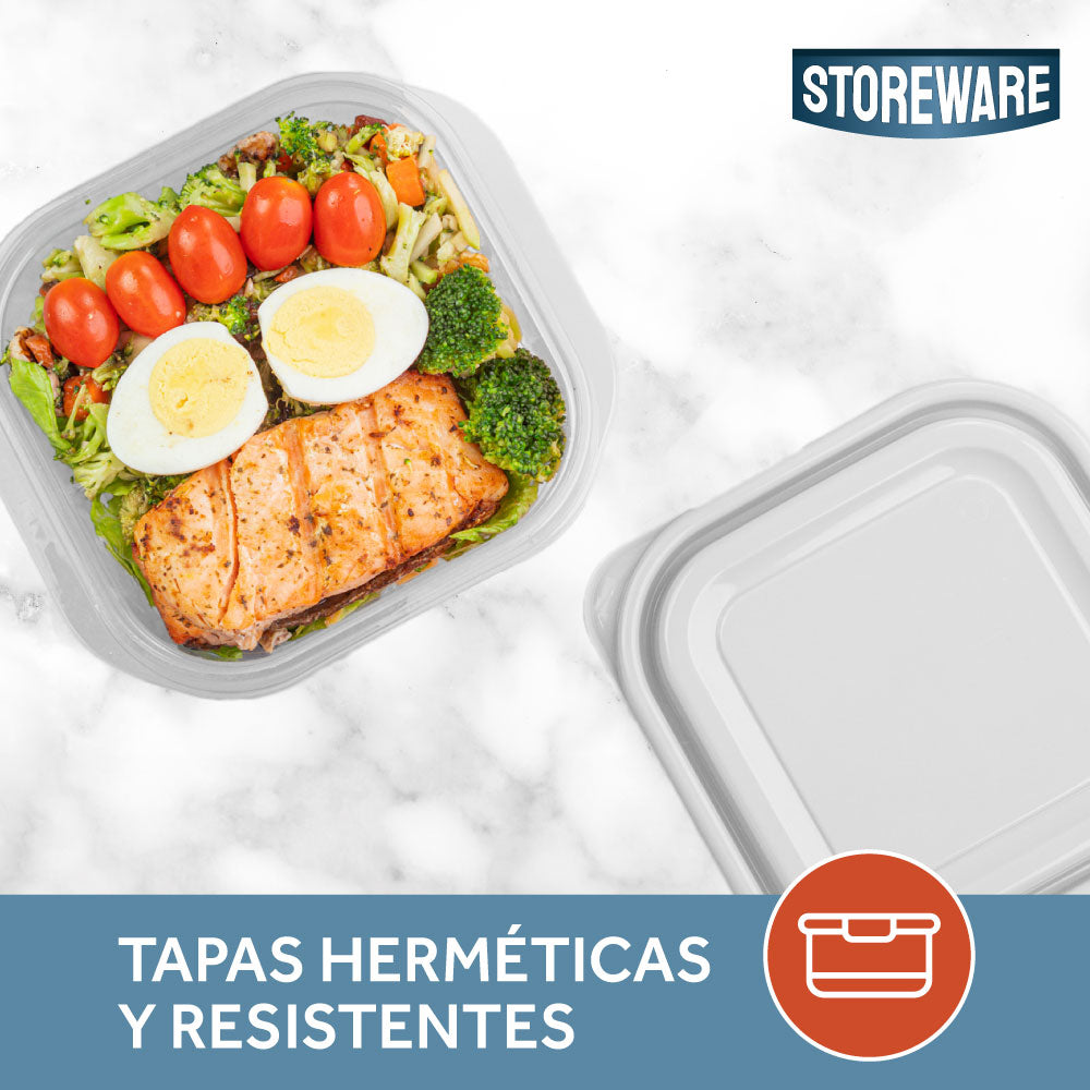 Set 5 Contenedores 700 ml Storeware  1 un