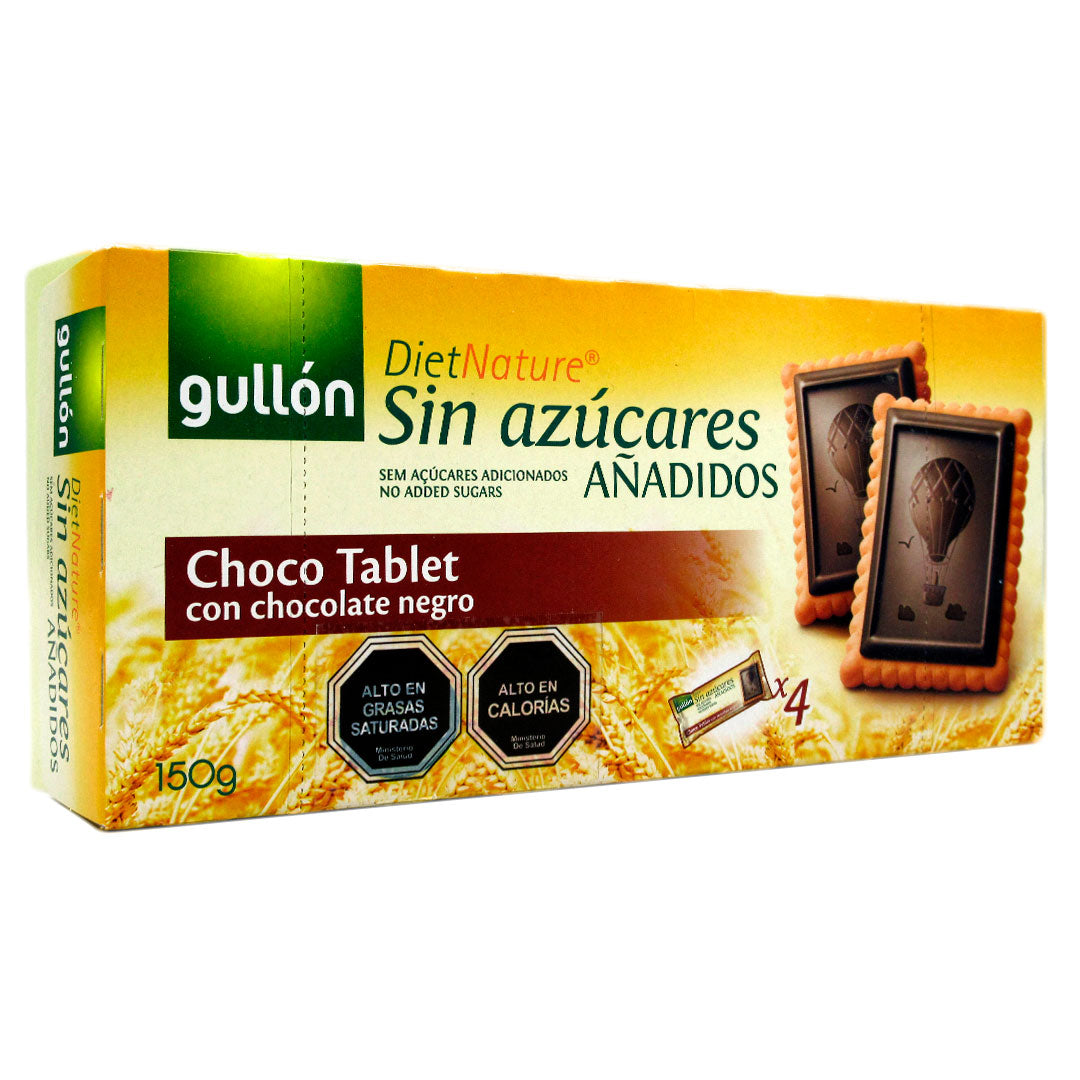 Galletas sin Azúcar Choco Tablet Gullón 150 g