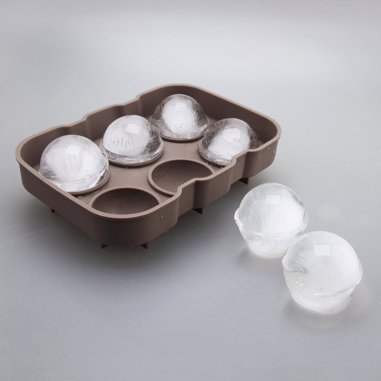 Molde 6 Esferas Hielo Silicona Home Logics 1 un