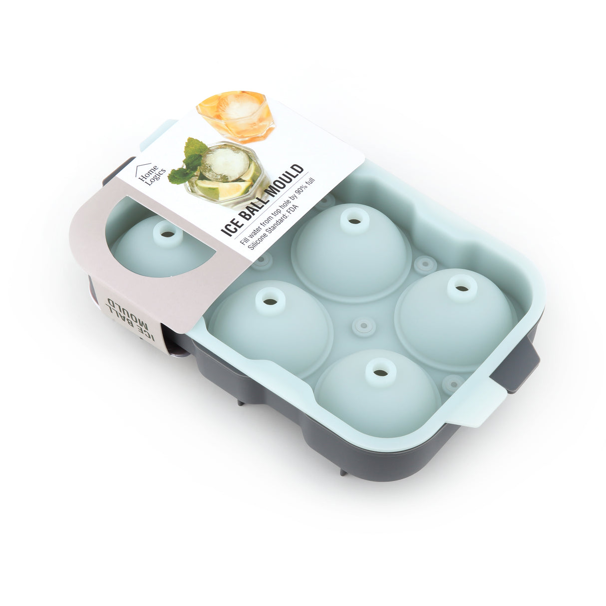 Molde 6 Esferas Hielo Silicona Home Logics 1 un