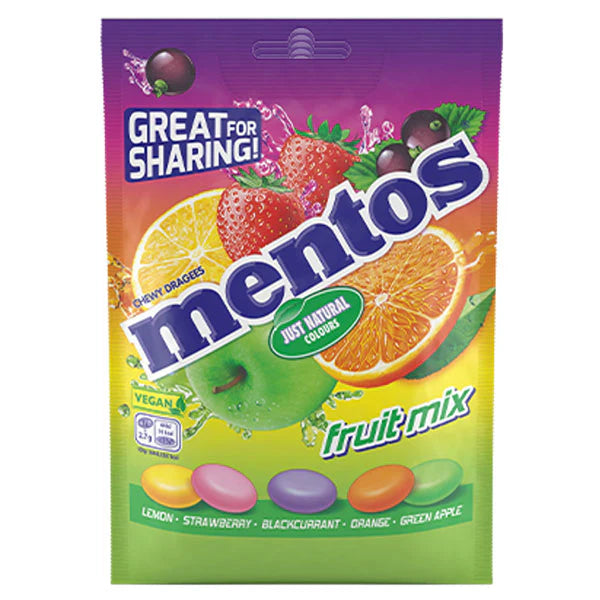 Masticables Mix Frutas Mentos 7 x 140 g