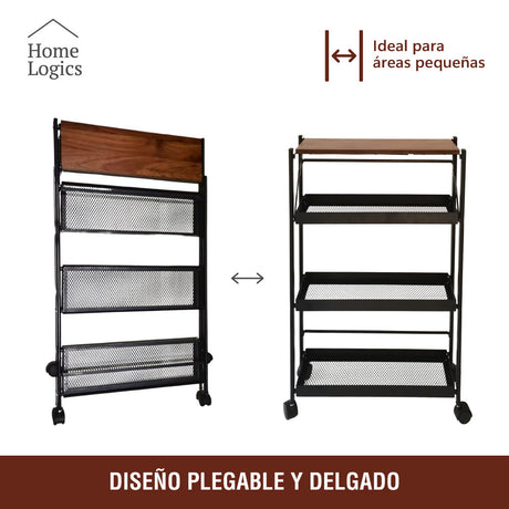 Carrito Multifuncional 3 Niveles con Ruedas Home Logics 1 un