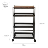 Carrito Multifuncional 3 Niveles con Ruedas Home Logics 1 un