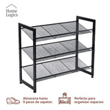 Rack Organizador Zapatos 3 Niveles Black Home Logics 1 un
