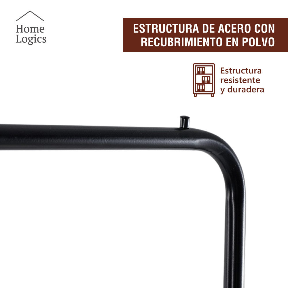 Rack Organizador Ropa 2 Niveles Black Home Logics 1 un