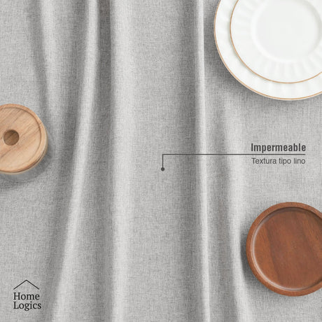 Mantel Impermeable Gris 140 x 280 cm Home Logics 1 un