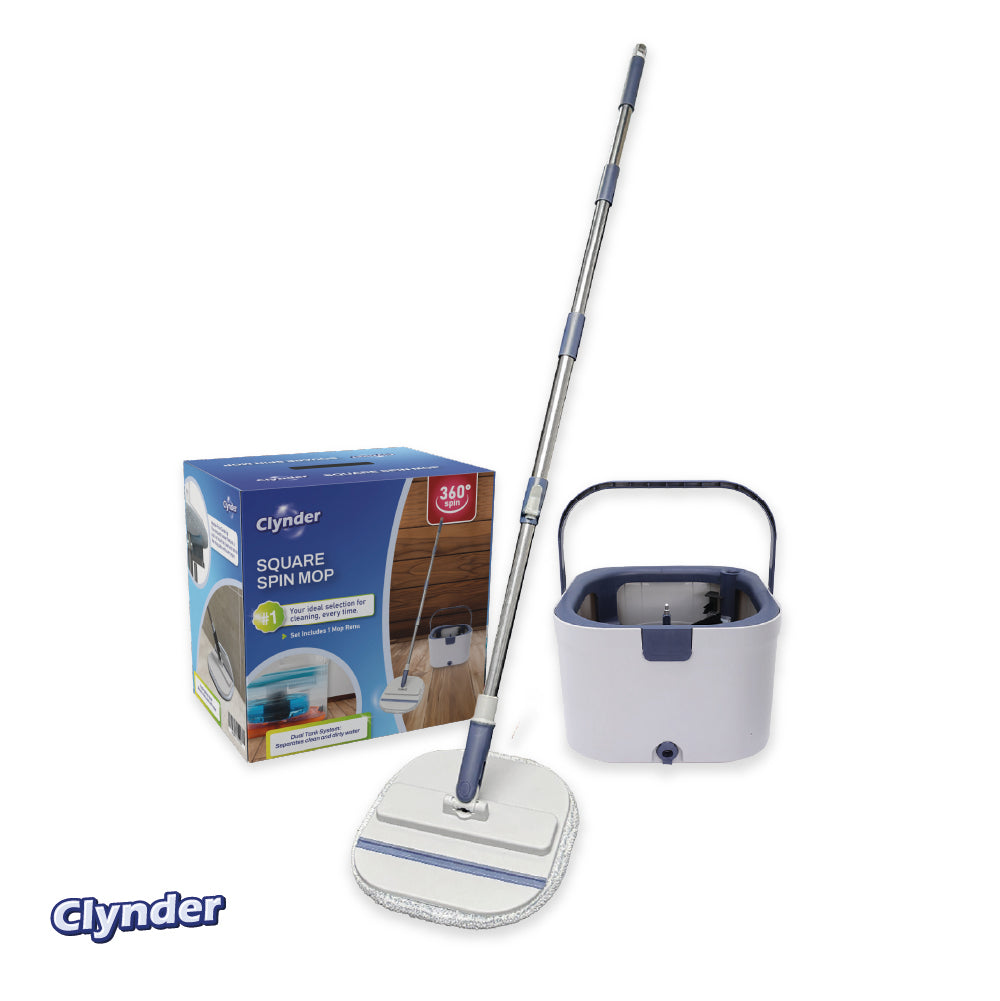 Set Mopa Cuadrada Spin con Repuesto Clynder 1 un