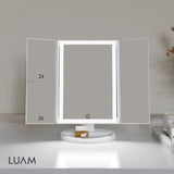 Espejo Maquillaje Triple Aumento Led Luam 1 un