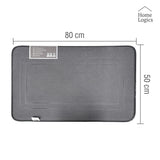 Alfombra Baño Memory Foam Dark Grey 50 x 80 cm Home Logics 1 un
