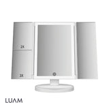 Espejo Maquillaje Triple Aumento Led Luam 1 un