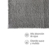 Mat de Baño Chenille Dark Gray 50 x 80 Home Logics 1 un