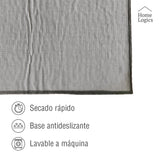 Mat de Baño Chenille Dark Gray 50 x 80 Home Logics 1 un