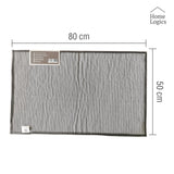 Mat de Baño Chenille Dark Gray 50 x 80 Home Logics 1 un