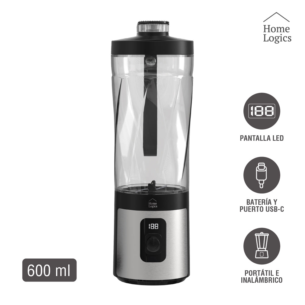 Licuadora Portátil 600 ml Home Logics 1 un
